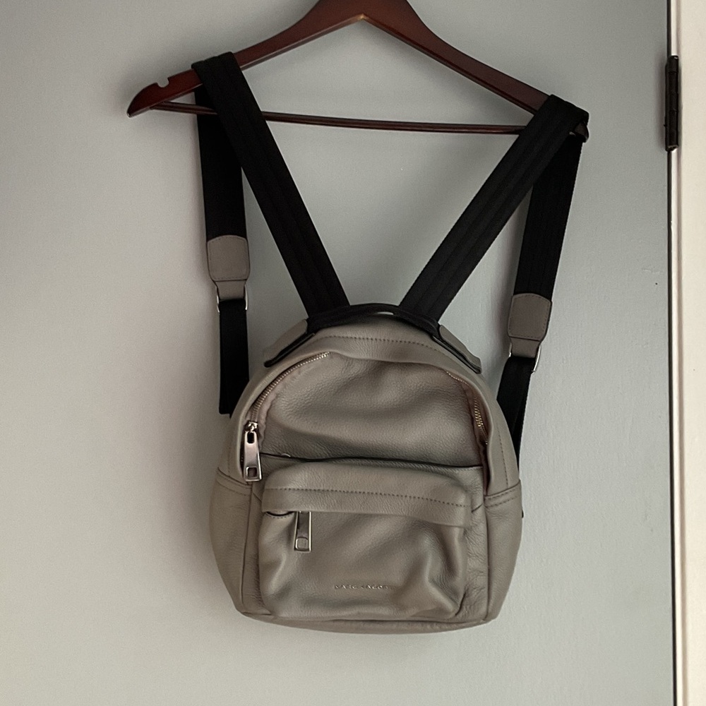 Marc Jacobs Gray Leather  small Backpack